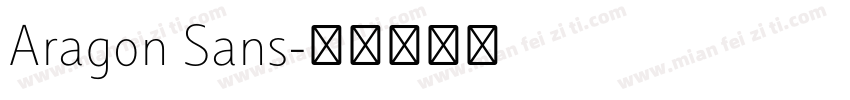 Aragon Sans字体转换